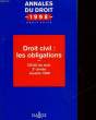 DROIT CIVIL : LES OBLIGATIONS - DEUG DE DROIT - 2° ANNEE SESSION 1998. COLLECTIF