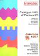 CATALOGUE UNIX ET WINDOWS NT - AUTOMNE 1997. COLLECTIF