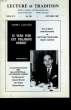 LECTURE ET TRADITION - N°128. COLLECTIF