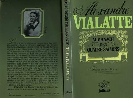 ALMANACH DES QUATRE SAISONS. VIALATTE ALEXANDRE