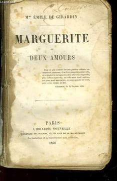 MARGUERITE OU DEUX AMOURS. GIRARDIN EMILE DE