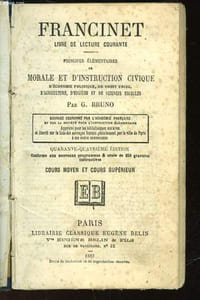 FRANCINET - PRINCIPES ELEMENTAIRES DE MORALE ET D'INSTRUCTION CIVIQUE - COURS MOYEN ET COURS SUPERIEUR