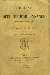 JOURNAL D'UN OFFICIER D'ORDONNACE JUILLET 1870 - FEVRIER 1871