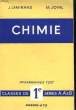 CHIMIE - CLASSES DE 1° - SERIES A, A' ET B. LAMIRAND J. ET JOYAL M.