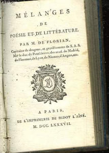 MELANGES DE POESIE DE LITTERATURE