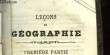 LECON DE GEOGRAPHIE. GAULTIER