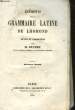 ELEMENTS DE LA GRAMMAIRE LATINE DE LHOMOD. DUTREY M. - LHOMOD
