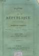 LA REPUBLIQUE - 7° LIVRE. PLATON