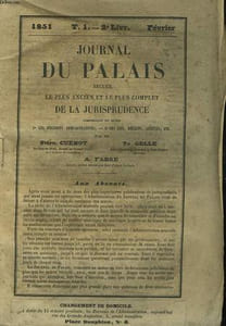 "LOT DE 38 ""JOURNAL DU PALAIS"" - RECUEIL LE PLUS COMPLET DE LA JURISPRUDENCE FRANCAISE"