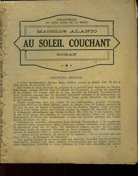 AU SOLEIL COUCHANT - ILS ETAIENT TROIS. ALANIC MATHILDE - WILLOTTE MARIE-ANNA