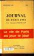 JOURNAL DE PARIS 1983 - LA VIE DE PARIS AU JOUR LE JOUR - N°1. HAINAUT GEORGES