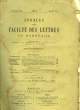 ANNALES DE LA FACULTE DE LETTRES DE BORDEAUX - 4° ANNEE - N°3. COLLECTIF