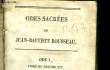 ODES SACREES. ROUSSEAU JEAN-BAPTISTE