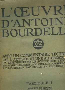 L'OEUVRE D'ANTOINE BOURDELLE - FASCICULE 1. NON PRECISE