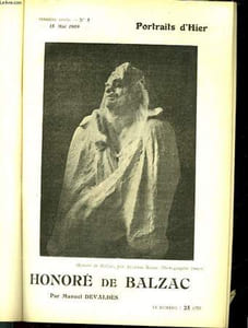 PORTRAIT D'HIER N°5 - HONORE DE BALZAC