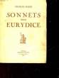 SONNETS POUR EURYDICE. MARIE CHARLES