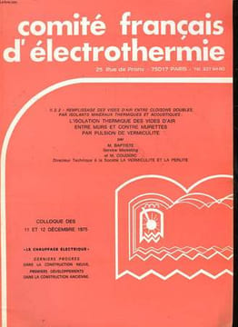 COMITE FRANCAIS D'ELECTROTHERMIE. COLLECTIF