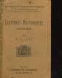 LECTURES HISTORIQUES - PREMIERE ANNEE. CAZES E.