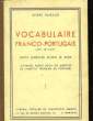 VOCABULAIRE FRANCO-PORTUGAIS. RAIBAUD ANDRE