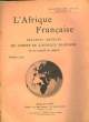 COMITE DE L'AFRIQUE FRANCAISE - 24° ANNEE - N°8 à 12. COLLECTIF