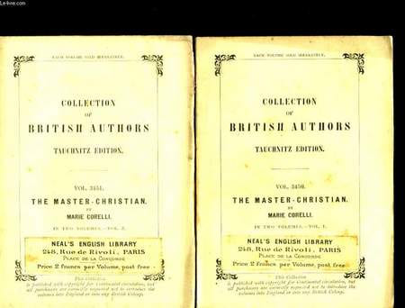 THE MASTER-CHRISTIAN - 2 TOMES. CORELLI MARIE