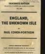 ENGLAND, THE UNKNOW ISLE - VOL 5088. COHEN-PORTHEIM PAUL