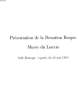 PRESNETATION DE LA DONATION BRAQUE - MUSEE DU LOUVRE. COLLECTIF