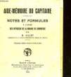 NOTES ET FORMULES A L'USAGE DE SOFFICIERS DE LA MARINE DE CORMMERCE. AILLET B.