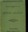HISTOIRE ANCIENNE - CLASSE DE SECONDE - SECTION A & B. BERNARD J.