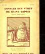 ANNALES DES PERES DU SAINT-ESPRIT - 50° ANNEE. COLLECTIF