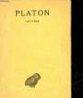 PLATON OEUVRES COMPLETES - TOME 13 - 1&deg;PARTIE - LETTRES. PLATON