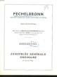 PECHELBORNN - ASSEMBLEE GENERALE ORDINAIRE DU 22 JUIN 1953. COLLECTIF