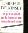 L'ERREUR DE KINSEY. BERGLER EDMOND - KROGER WILLIAM S.