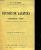 DEVOIRS DE VACANCES - CLASSE DE 3&deg; A ET A'. AUBRY A.