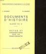 DOCUMENTS D'HISTOIRE - CLASSE DE 4°. ALDEBERT J. -  BILLEREY M.