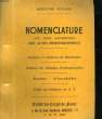 NOMENCLATURE DES ACTES PROFESSIONNELS. COLLECTIF