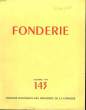 FONDERIE N°143 - Incomplet. COLLECTIF