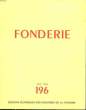 FONDERIE N°196 - Incomplet. COLLECTIF