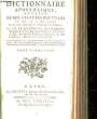 DICTIONNAIRE APOSTOLIQUE, A L'USAGE DES CURES DES VILLES - TOME 5. COLLECTIF