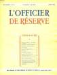 L'OFICIER DE RESERVE - 32° ANNEE - N°4. COLLECTIF