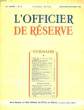 L'OFICIER DE RESERVE - 32° ANNEE - N°8. COLLECTIF