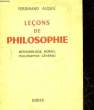 LECON DE PHILOSOPHIE - TOME 2 - METHODOLOGIE, MORALE, PHILOSOPHIE GENERALE. ALQUIE FERDINAND