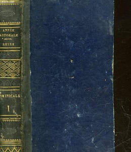 ANNEE PASTORALE OU PRONES NOUVEAUX EN FORME D'HOMELIE CONTENANT UNE EXPLICATION COURTE ET FAMILIERE - PRONES - TOME 1