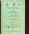 LECONS ET DEVOIRS D'ARITHMETIQUE ET DE SYSTEME METRIQUE - COURS MOYEN. BROUET V. - HAUDRICOURT F. ET A.