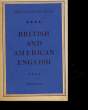 BRITISH AND AMERICAN ENGLISH - SHORT STORIES AND OTHER WRITINGS. MILLINGTON JOHN WARD