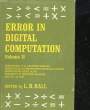 ERROR IN DIGITAL COMPUTATION - VOLUME 2. COLLECTIF