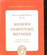 MODERN CPMPUTING METHODS. COLLECTIF