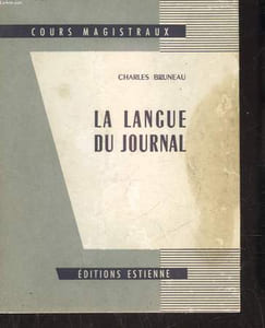 LA LANGUE DU JOURNAL