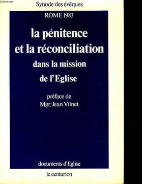 LE PENITENCE ET LA RECONCILIATION DANS LA MISSION DE L'EGLISE. POTIN JACQUES ET JEAN