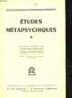 ETUDES METAPSYCHIQUES - 10. COLLECTIF